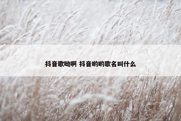 抖音歌呦啊 抖音哟哟歌名叫什么