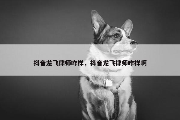 抖音龙飞律师咋样，抖音龙飞律师咋样啊