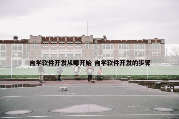 自学软件开发从哪开始 自学软件开发的步骤