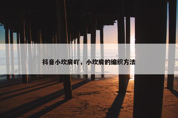 抖音小坎肩吖，小坎肩的编织方法