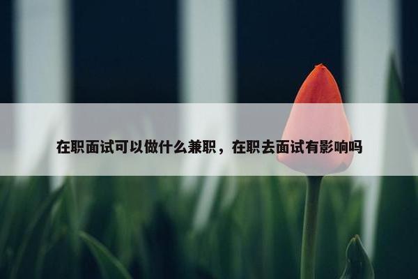 在职面试可以做什么兼职，在职去面试有影响吗