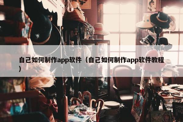 自己如何制作app软件（自己如何制作app软件教程）