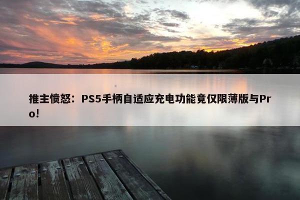 推主愤怒：PS5手柄自适应充电功能竟仅限薄版与Pro!