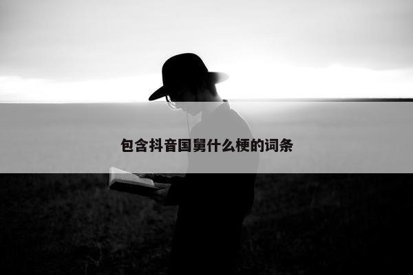 包含抖音国舅什么梗的词条