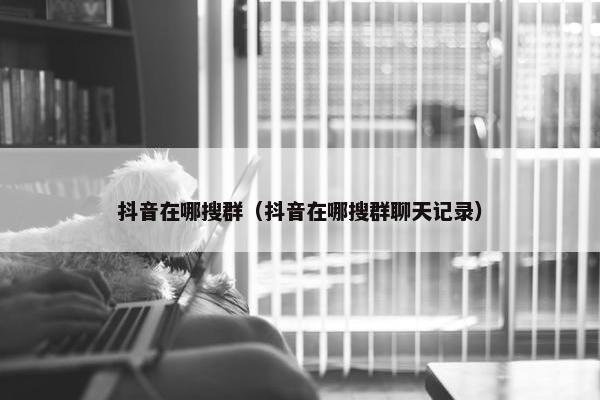 抖音在哪搜群（抖音在哪搜群聊天记录）