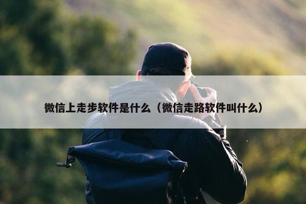 微信上走步软件是什么（微信走路软件叫什么）