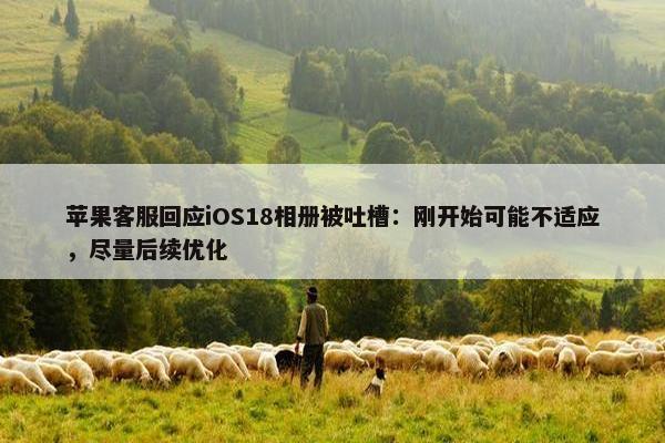 苹果客服回应iOS18相册被吐槽：刚开始可能不适应，尽量后续优化