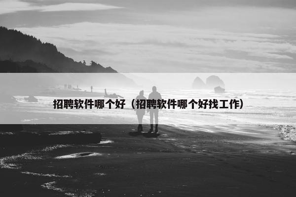 招聘软件哪个好（招聘软件哪个好找工作）