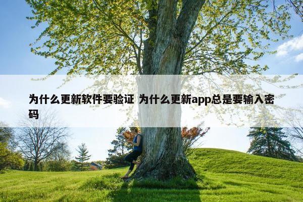 为什么更新软件要验证 为什么更新app总是要输入密码