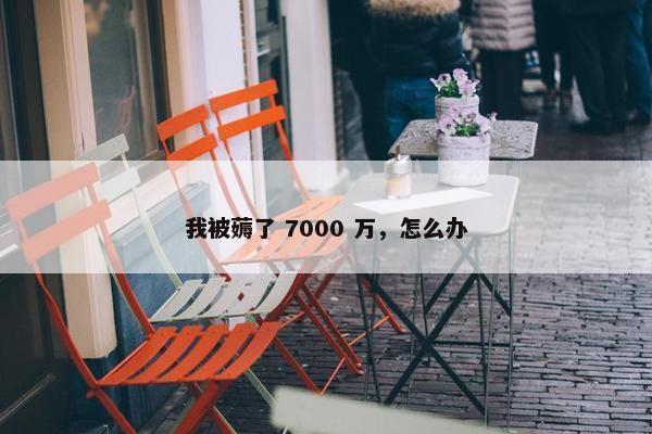 我被薅了 7000 万，怎么办