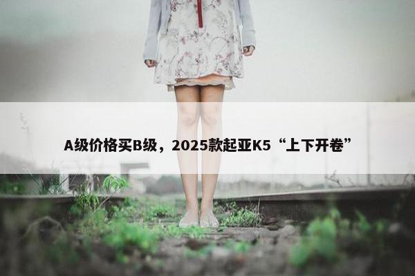 A级价格买B级，2025款起亚K5“上下开卷”