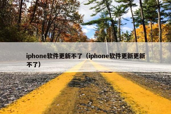 iphone软件更新不了（iphone软件更新更新不了）