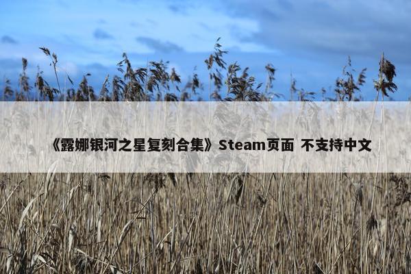 《露娜银河之星复刻合集》Steam页面 不支持中文