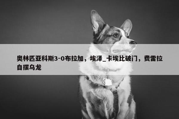 奥林匹亚科斯3-0布拉加，埃泽_卡埃比破门，费雷拉自摆乌龙