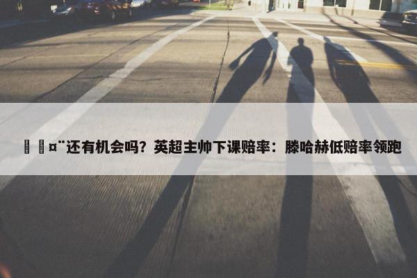 🤨还有机会吗？英超主帅下课赔率：滕哈赫低赔率领跑