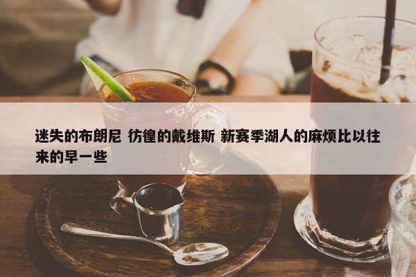 迷失的布朗尼 彷徨的戴维斯 新赛季湖人的麻烦比以往来的早一些