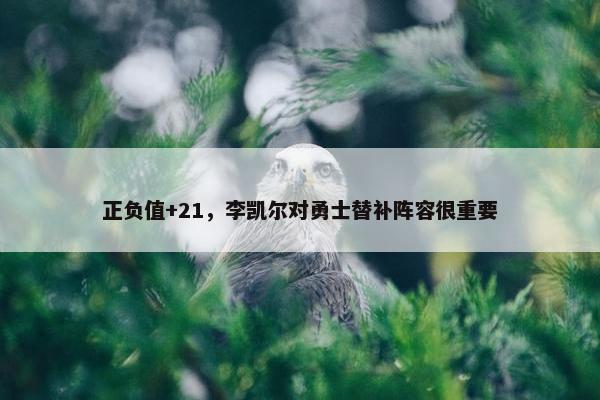 正负值+21，李凯尔对勇士替补阵容很重要