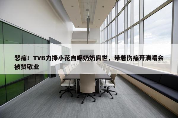 悲痛！TVB力捧小花自曝奶奶离世，带着伤痛开演唱会被赞敬业