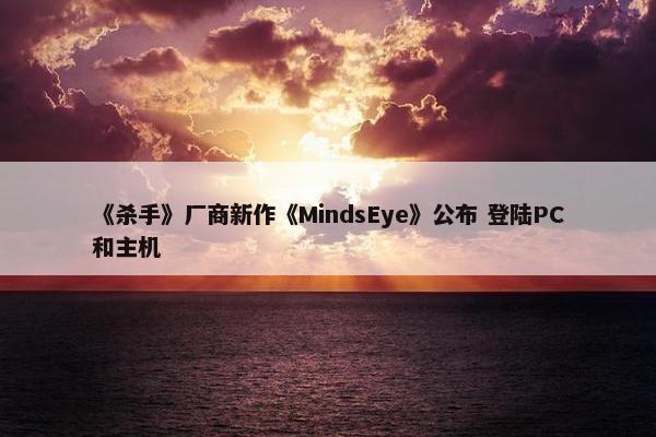 《杀手》厂商新作《MindsEye》公布 登陆PC和主机