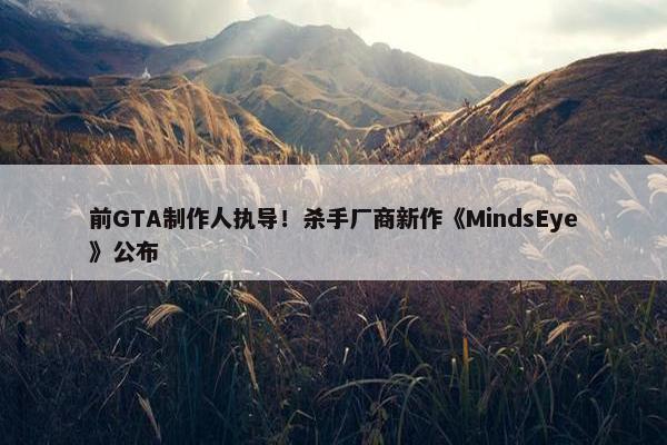 前GTA制作人执导！杀手厂商新作《MindsEye》公布