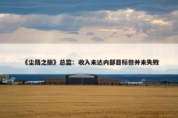 《尘路之旅》总监：收入未达内部目标但并未失败