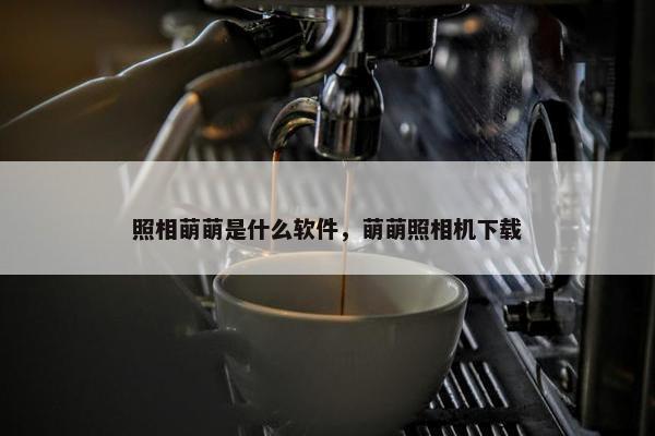 照相萌萌是什么软件，萌萌照相机下载