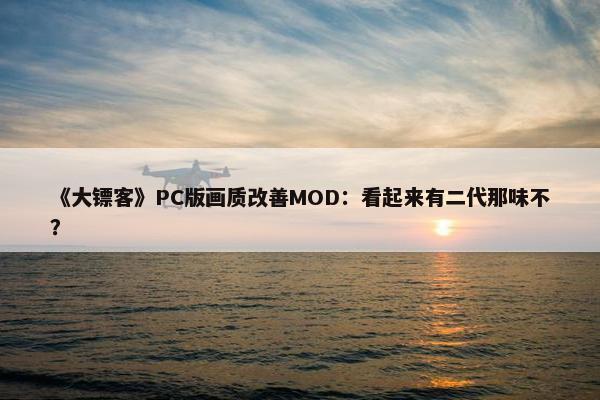 《大镖客》PC版画质改善MOD：看起来有二代那味不？