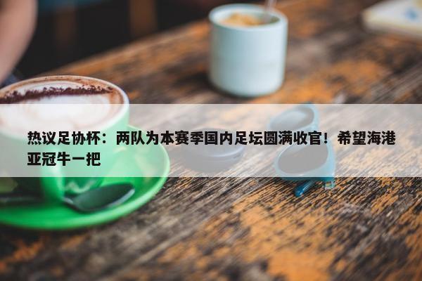 热议足协杯：两队为本赛季国内足坛圆满收官！希望海港亚冠牛一把