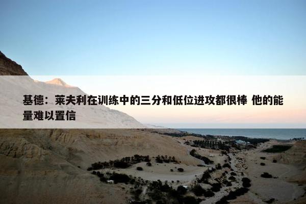 基德：莱夫利在训练中的三分和低位进攻都很棒 他的能量难以置信