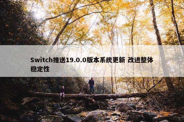 Switch推送19.0.0版本系统更新 改进整体稳定性