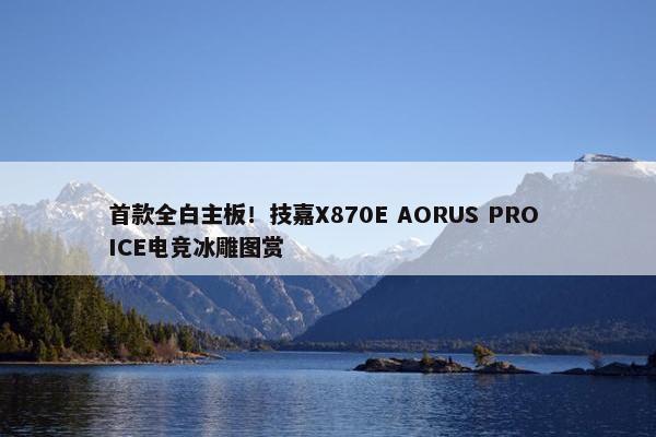 首款全白主板！技嘉X870E AORUS PRO ICE电竞冰雕图赏