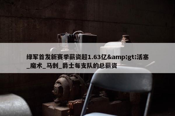 绿军首发新赛季薪资超1.63亿&gt;活塞_魔术_马刺_爵士每支队的总薪资