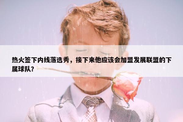 热火签下内线落选秀，接下来他应该会加盟发展联盟的下属球队？