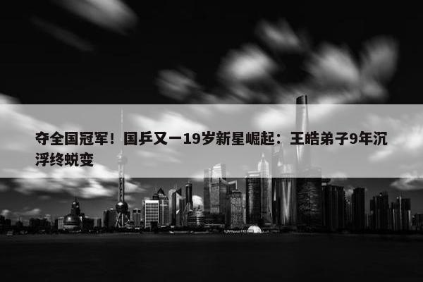 夺全国冠军！国乒又一19岁新星崛起：王皓弟子9年沉浮终蜕变