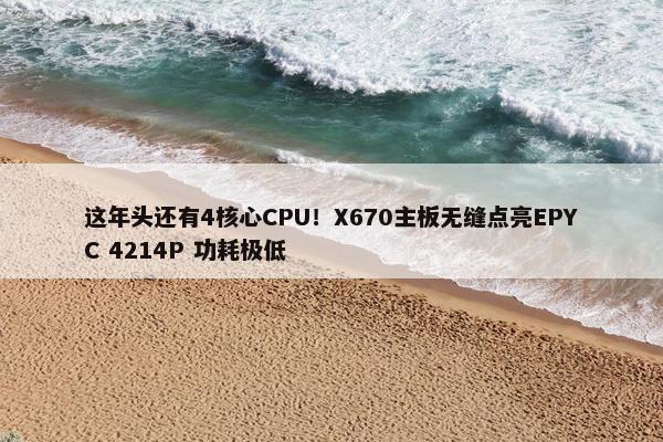 这年头还有4核心CPU！X670主板无缝点亮EPYC 4214P 功耗极低