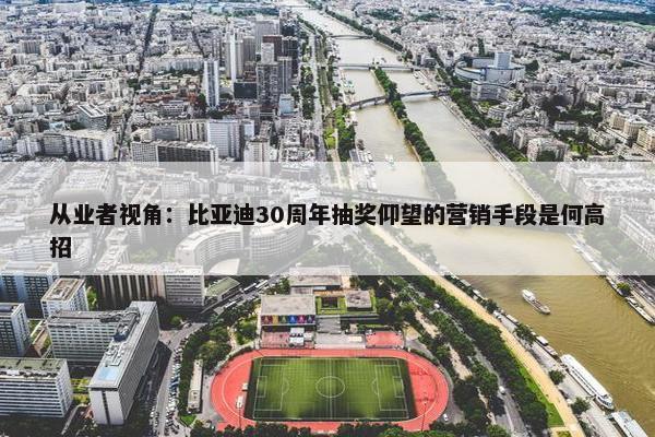 从业者视角：比亚迪30周年抽奖仰望的营销手段是何高招