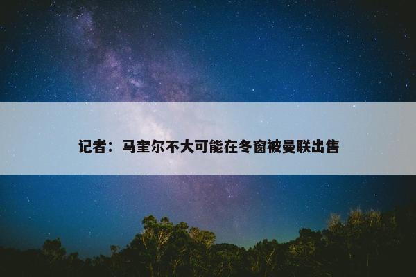 记者：马奎尔不大可能在冬窗被曼联出售