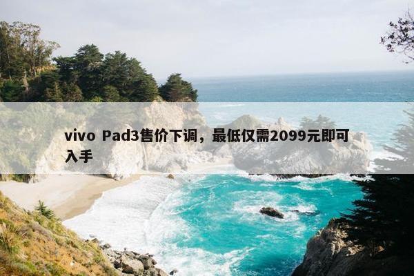 vivo Pad3售价下调，最低仅需2099元即可入手