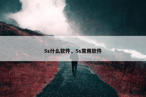 5s什么软件，5s常用软件