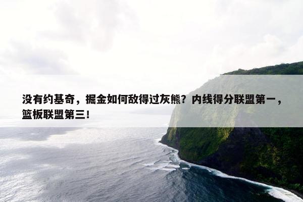 没有约基奇，掘金如何敌得过灰熊？内线得分联盟第一，篮板联盟第三！