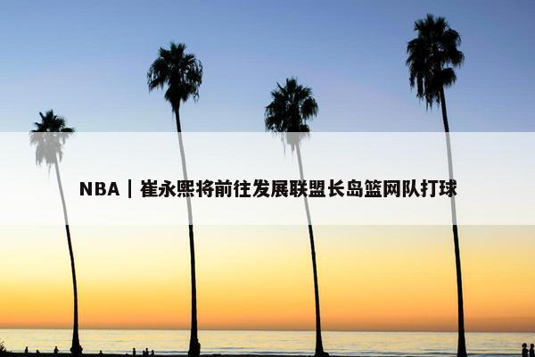 NBA｜崔永熙将前往发展联盟长岛篮网队打球