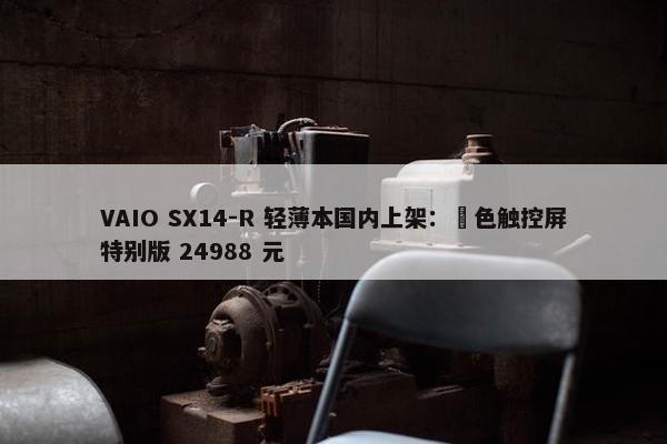 VAIO SX14-R 轻薄本国内上架：勝色触控屏特别版 24988 元