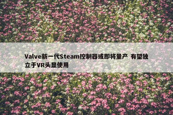 Valve新一代Steam控制器或即将量产 有望独立于VR头显使用