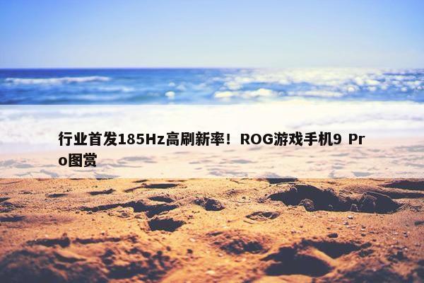 行业首发185Hz高刷新率！ROG游戏手机9 Pro图赏