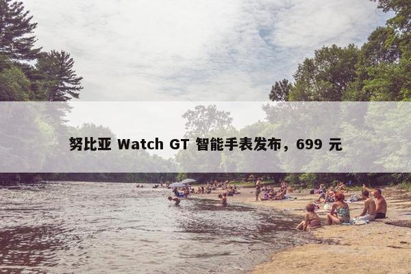 努比亚 Watch GT 智能手表发布，699 元