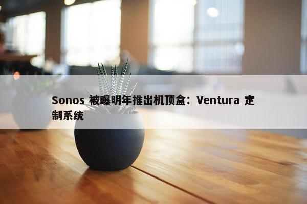 Sonos 被曝明年推出机顶盒：Ventura 定制系统