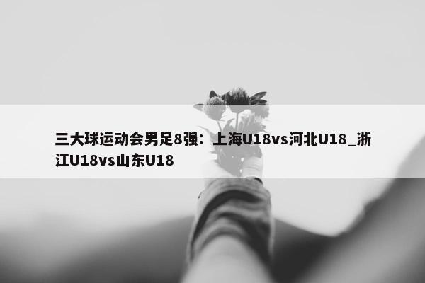 三大球运动会男足8强：上海U18vs河北U18_浙江U18vs山东U18