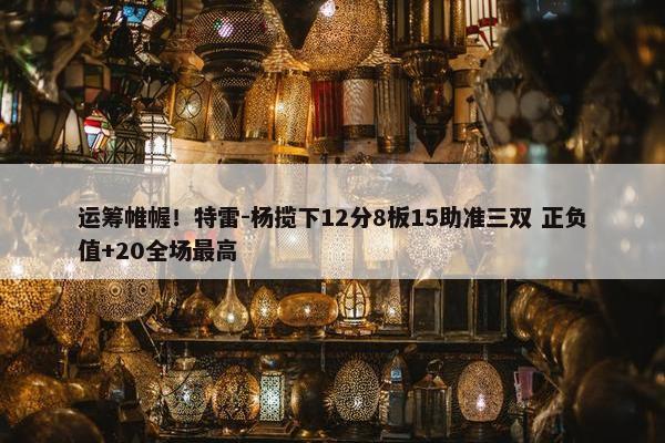 运筹帷幄！特雷-杨揽下12分8板15助准三双 正负值+20全场最高