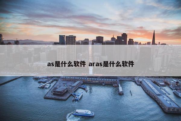 as是什么软件 aras是什么软件