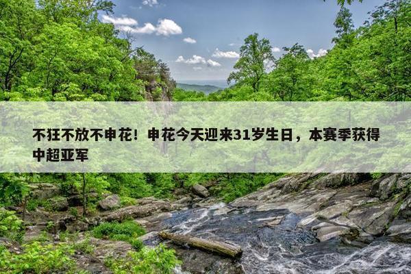 不狂不放不申花！申花今天迎来31岁生日，本赛季获得中超亚军